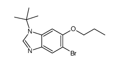 5-Bromo-1-(tert-butyl)-6-propoxy-1H-benzo[d]imidazole Structure