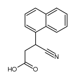 3-cyano-3-[1]naphthyl-propionic acid结构式