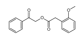 phenacyl 2-methoxyphenylacetate Structure