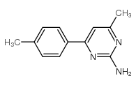 4-methyl-6-(4-methylphenyl)pyrimidin-2-amine结构式