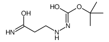 Hydrazinecarboxylic acid, 2-(3-amino-3-oxopropyl)-, 1,1-dimethylethyl ester picture