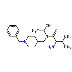 N-[(1-Benzyl-4-piperidinyl)methyl]-N-isopropyl-L-valinamide结构式