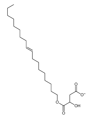 3-hydroxy-4-octadec-9-enoxy-4-oxobutanoate结构式