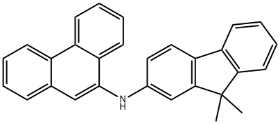 N-(9,9-dimethyl-9H-fluoren-2-yl)phenanthren-9-amine结构式
