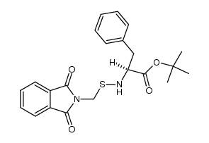 N-(phthalimidomethylsulphenyl)-L-phenylalanine tert-butyl ester Structure
