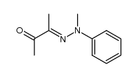 butane-2,3-dione-mono-(methyl-phenyl-hydrazone)结构式