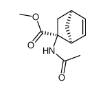 (1RS,2RS,4RS)-methyl 2-acetylamino-bicyclo[2.2.1]hept-5-ene-2-carboxylate结构式