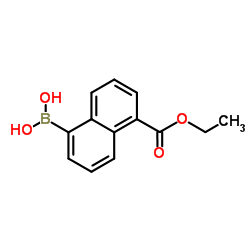 [5-(Ethoxycarbonyl)-1-naphthyl]boronic acid结构式