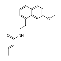 (E)-But-2-enoic acid [2-(7-methoxy-naphthalen-1-yl)-ethyl]-amide结构式