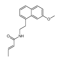 (E)-But-2-enoic acid [2-(7-methoxy-naphthalen-1-yl)-ethyl]-amide Structure