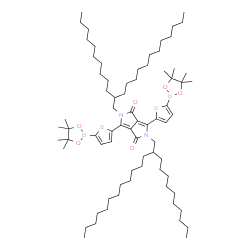2,5-Bis(2-decyltetradecyl)-3,6-bis[5-(4,4,5,5-tetramethyl-1,3,2-dioxaborolan-2-yl)thiophen-2-yl]pyrrolo[3,4-c]pyrrole-1,4(2H,5H)-dione picture