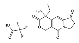 4-amino-4-ethyl-7,8-dihydro-1H-pyrano(3,4-f)indolizine-3,6,10(4H)-trione*CF3CO2H结构式