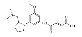 (-)-N,N-Dimethyl-1-(3-methoxyphenyl)-2-pyrrolidinemethanamine fumarate Structure