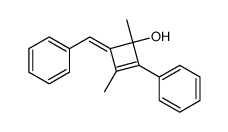 (E)-4-benzylidene-1,3-dimethyl-2-phenylcyclobut-2-en-1-ol Structure