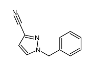1-苄基吡唑-3-甲腈结构式