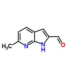 6-Methyl-1H-pyrrolo[2,3-b]pyridine-2-carbaldehyde结构式