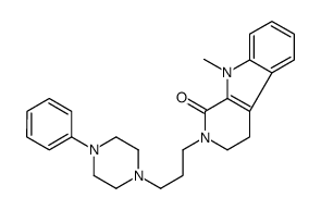 9-methyl-2-[3-(4-phenylpiperazin-1-yl)propyl]-3,4-dihydropyrido[3,4-b]indol-1-one Structure