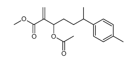 methyl 3-acetoxy-2-methylene-6-(p-tolyl)heptanoate结构式