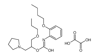 oxalic acid,(1-propoxy-3-pyrrolidin-1-ylpropan-2-yl) N-(2-butoxyphenyl)carbamate Structure