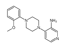 4-[4-(2-methoxyphenyl)piperazin-1-yl]pyridin-3-amine结构式