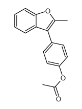 3-(4-Acetoxyphenyl)-2-methylbenzofuran结构式