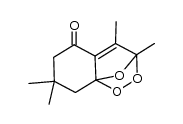 3,4,7,7-tetramethyl-7,8-dihydro-3H-3,8a-epoxybenzo[c][1,2]dioxin-5(6H)-one结构式