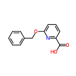 6-苄氧基吡啶-2-羧酸结构式