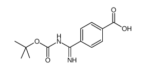 4-(BOC-AMIDINO)-BENZOICACID Structure