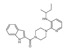 [4-[3-(butan-2-ylamino)pyridin-2-yl]piperazin-1-yl]-(1H-indol-2-yl)methanone Structure