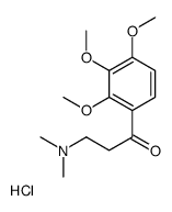 3-(dimethylamino)-1-(2,3,4-trimethoxyphenyl)propan-1-one,hydrochloride Structure