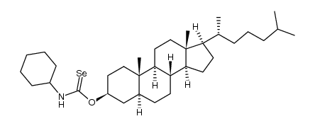 N-cyclohexylselenocarbamate of cholestanol结构式