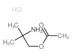 1-Propanol,2-amino-2-methyl-, 1-acetate, hydrochloride (1:1)结构式