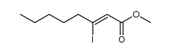 methyl (2Z)-3-iodooct-2-enoate Structure