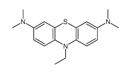 10-ethyl-3-N,3-N,7-N,7-N-tetramethylphenothiazine-3,7-diamine结构式