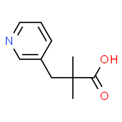 3-Pyridinepropanoicacid,-alpha-,-alpha--dimethyl-(9CI) Structure