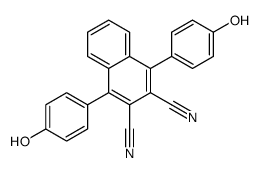 1,4-bis(4-hydroxyphenyl)naphthalene-2,3-dicarbonitrile Structure