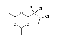 2,4-dimethyl-6-(1,1,2-trichloro-propyl)-[1,3,5]trioxane Structure