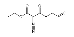 Ethyl 2-diazo-3,6-dioxohexanoate结构式