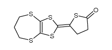 5-(6,7-dihydro-5H-[1,3]dithiolo[4,5-b][1,4]dithiepin-2-ylidene)dihydrothiophen-2(3H)-one结构式