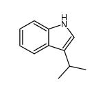 3-异丙基-1H-吲哚结构式