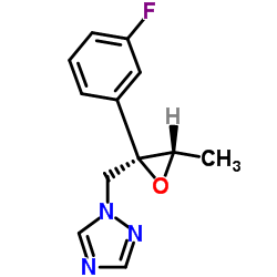 1-{[(2R,3S)-2-(3-Fluorophenyl)-3-methyl-2-oxiranyl]methyl}-1H-1,2,4-triazole结构式