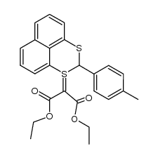 diethyl 2-(2-(p-tolyl)-1l4-naphtho[1,8-de][1,3]dithiin-1-ylidene)malonate结构式