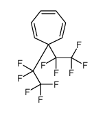 7,7-Bis(pentafluoroethyl)-1,3,5-cycloheptatriene Structure