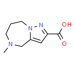 5-Methyl-5,6,7,8-tetrahydro-4H-pyrazolo[1,5-a][1,4]diazepine-2-carboxylic acid Structure