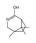 (1S)-5,8,8-trimethyl-3-azabicyclo[3.2.1]octan-2-one结构式