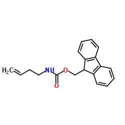 9H-Fluoren-9-ylmethyl 3-buten-1-ylcarbamate结构式
