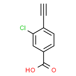 3-氯-4-炔基苯甲酸结构式