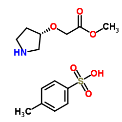 Methyl [(3S)-3-pyrrolidinyloxy]acetate 4-methylbenzenesulfonate (1:1) picture