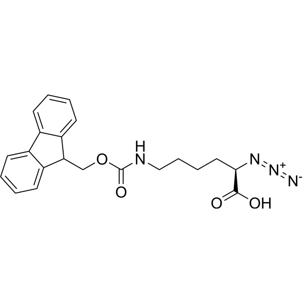 N3-D-Lys(Fmoc)-OH结构式