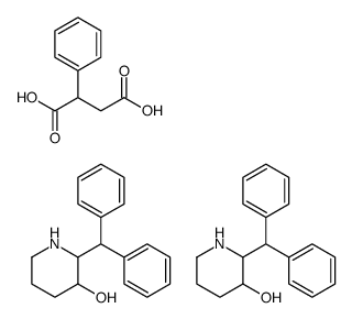 2-benzhydrylpiperidin-3-ol,2-phenylbutanedioic acid Structure